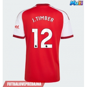 Lacne Muži Futbalové dres Arsenal Jurrien Timber #12 2026-27 Krátky Rukáv - Domáci